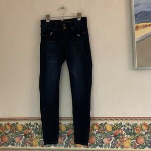 Supradenim High Rise Ankle Jeans, Size 5(Juniors), Dark Blue Denim